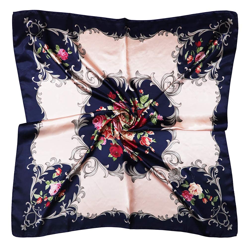 PALAY Women's 35 Satin Square Silk Like Hair Scarves and Wraps Headscarf for Sleeping PALAY Women's 35 Satin Square Silk Like Hair Scarves and Wraps Headscarf for Sleeping